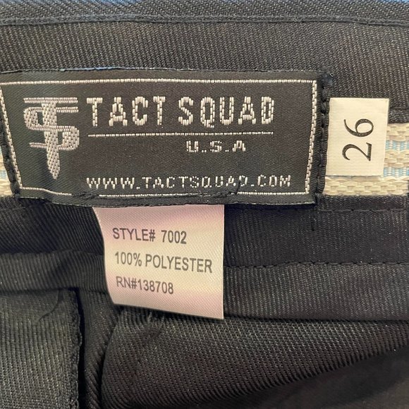 Tact Squad Polyester 4-Pocket Uniform/ dress pants- Black Women size 26 - Picture 7 of 10